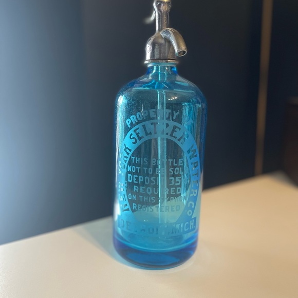 Vintage Glass Seltzer Bottle - Picture 3 of 3